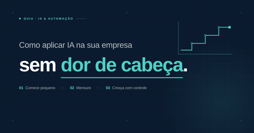 Guia: Como aplicar IA na sua empresa sem dor de cabeça — No Eixo Digital
